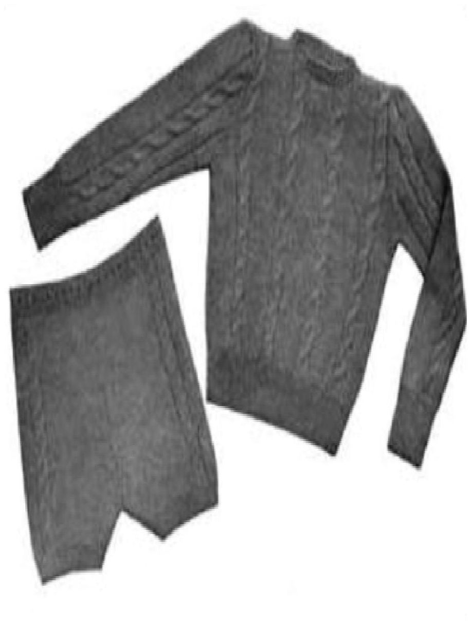 PATTERN #0387 CABLED SUIT VINTAGE KNITTING