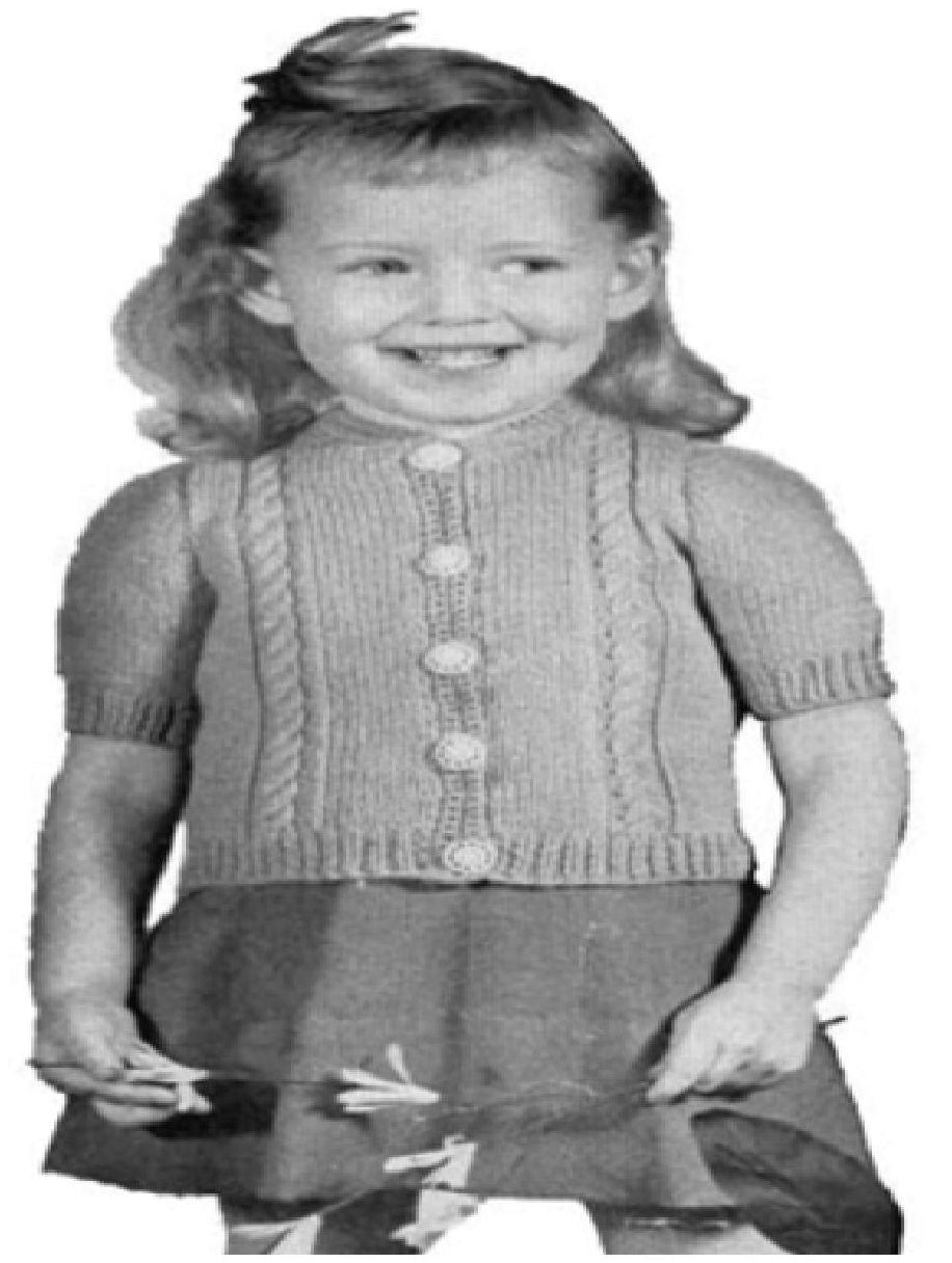 PATTERN #0390 SASHA CARDIGAN VINTAGE KNITTING