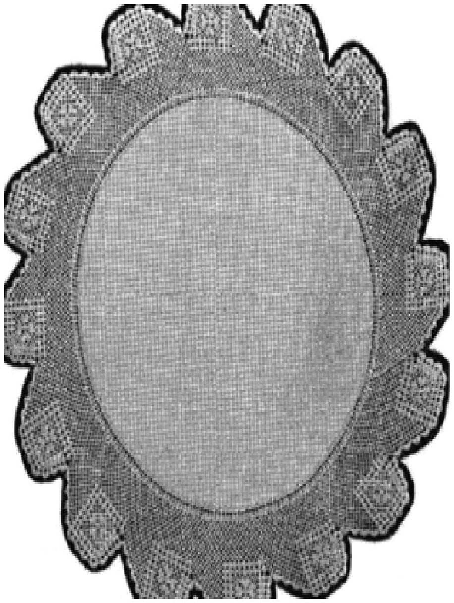 PATTERN #0399 FILLET CROCHET DOILY VINTAGE CROCHET