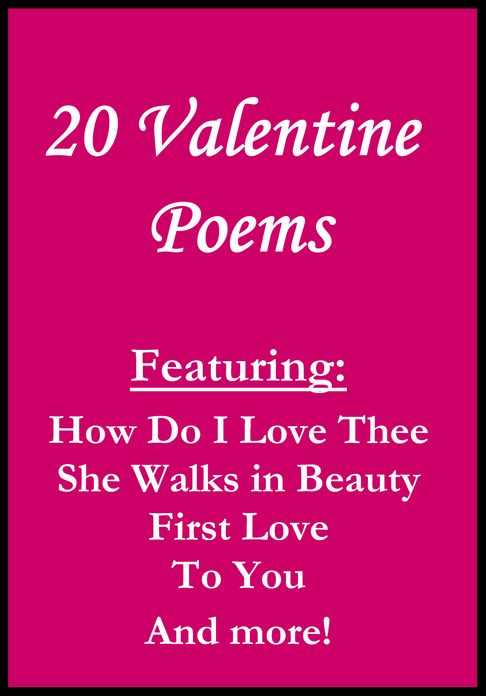 20 Valentine Poems