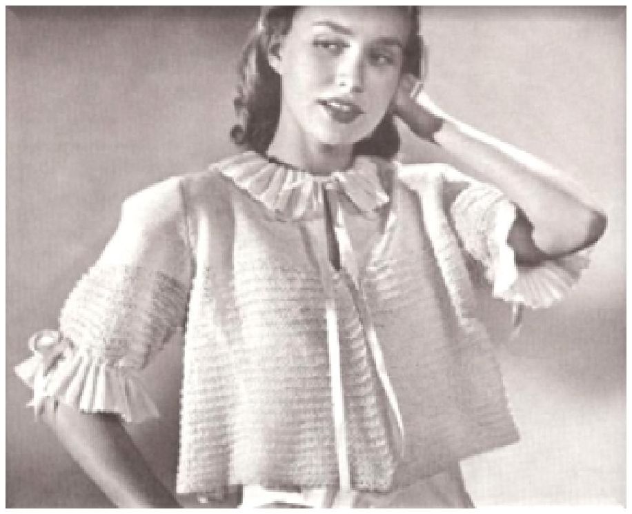 PATTERN #0101 JENNY BEDJACKET VINTAGE KNITTING