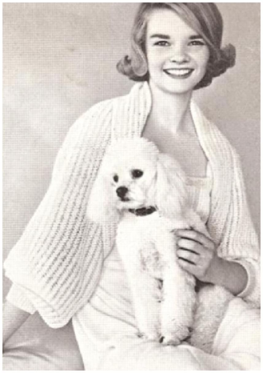 PATTERN #0103 STOLE BEDJACKET VINTAGE KNITTING