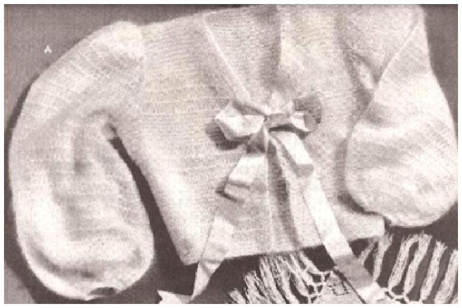 PATTERN #0108 JANEY BEDJACKET VINTAGE KNITTING