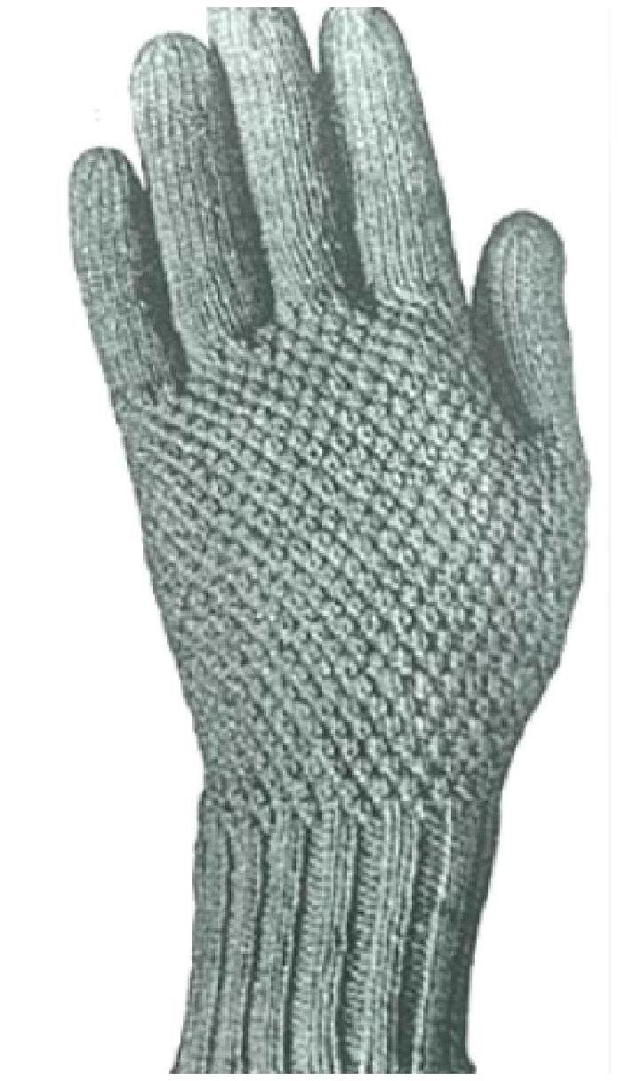 PATTERN #0118 GREG GLOVE VINTAGE KNITTING