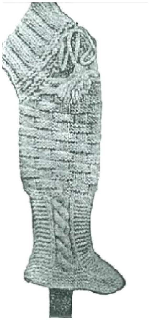 PATTERN #0123 CHILD'S KNEE LEGGINGS VINTAGE KNITTING