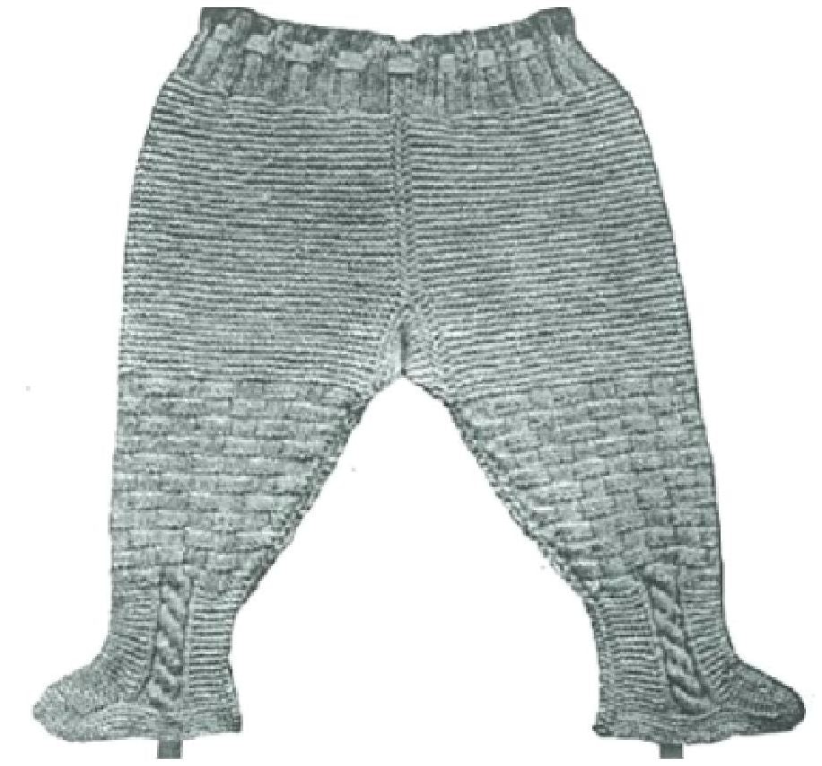 PATTERN #0124 CHILD'S LEGGINGS VINTAGE KNITTING