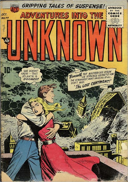 Adventures into the Unknown Number 77 Horror Comic Book