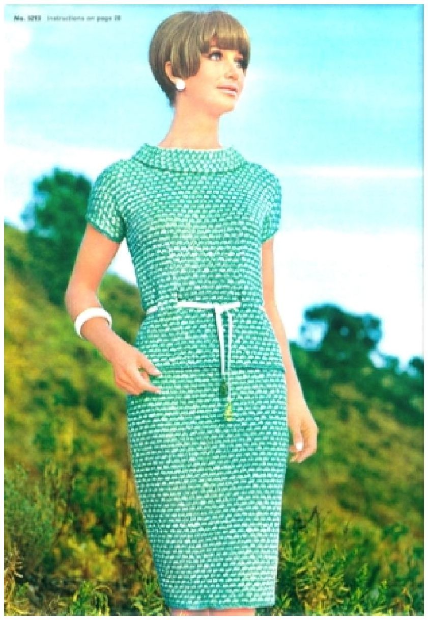 PATTERN #0138 CALETA DRESS VINTAGE KNITTING