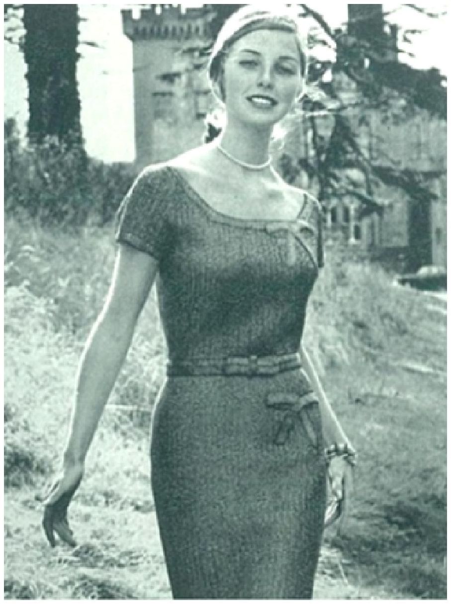 PATTERN #0147 MADELEINE DRESS VINTAGE KITTING PATTERN