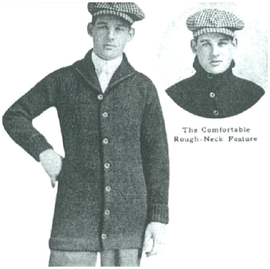 PATTERN #0168 ROUGH-NECK STYLE VINTAGE KNITTING