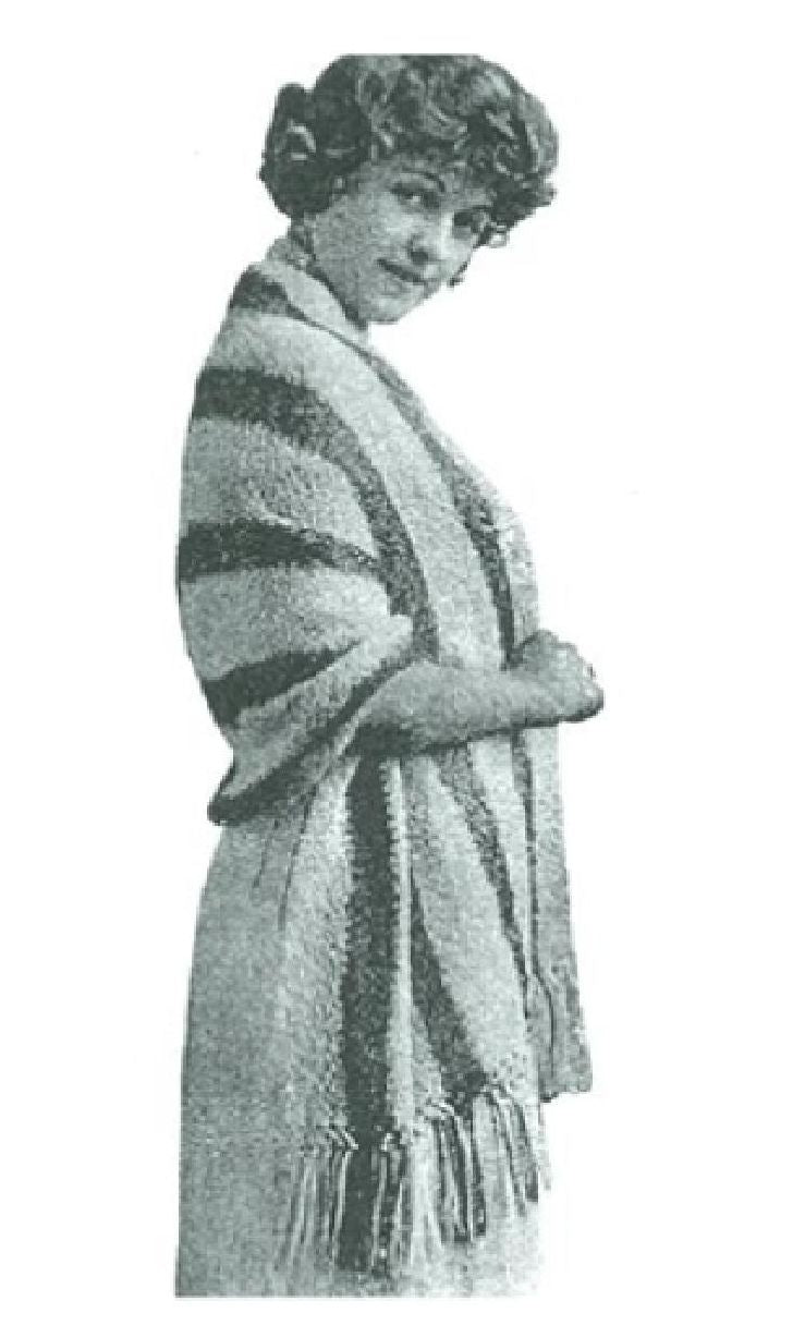 PATTERN #0171 HATHAWAY SCARF VINTAGE KNITTING