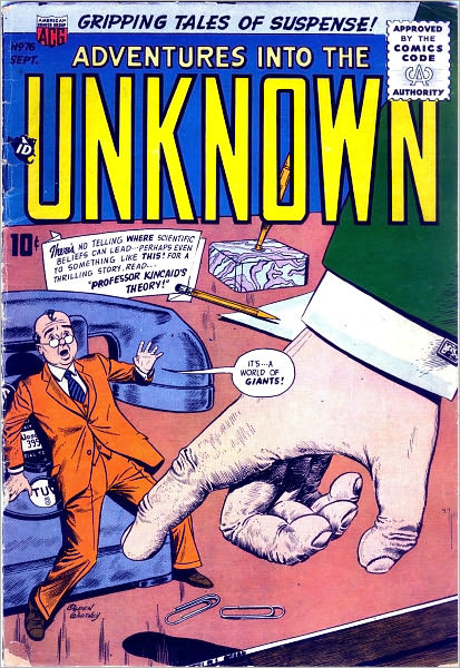 Adventures into the Unknown Number 76 Horror Comic Book