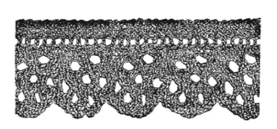 PATTERN #0176 LACE EDGING VINTAGE KNITTING