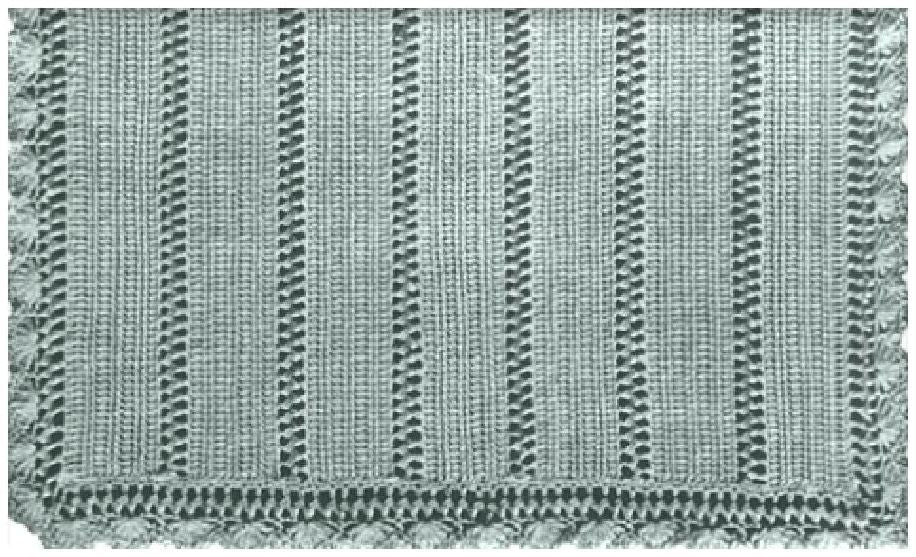 PATTERN #0179 ASPHODEL BLANKET VINTAGE KNITTING