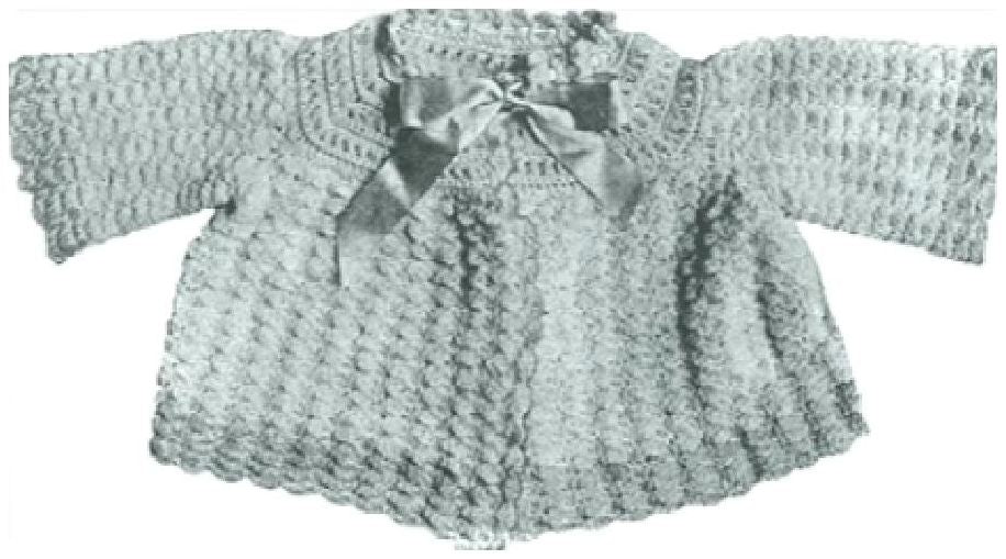PATTERN #0190 A PETIT SACQUE VINTAGE CROCHET