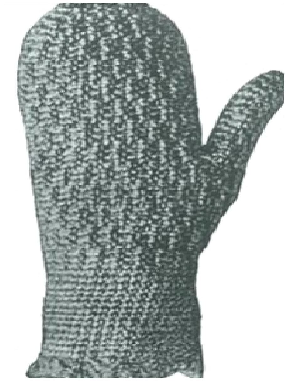 PATTERN #0206 CHILD'S MITTEN VINTAGE CROCHET