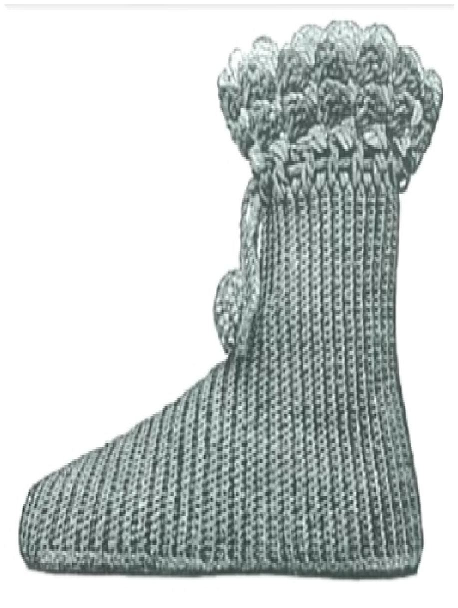 PATTERN #0210 AMANDA BOOT VINTAGE CROCHET