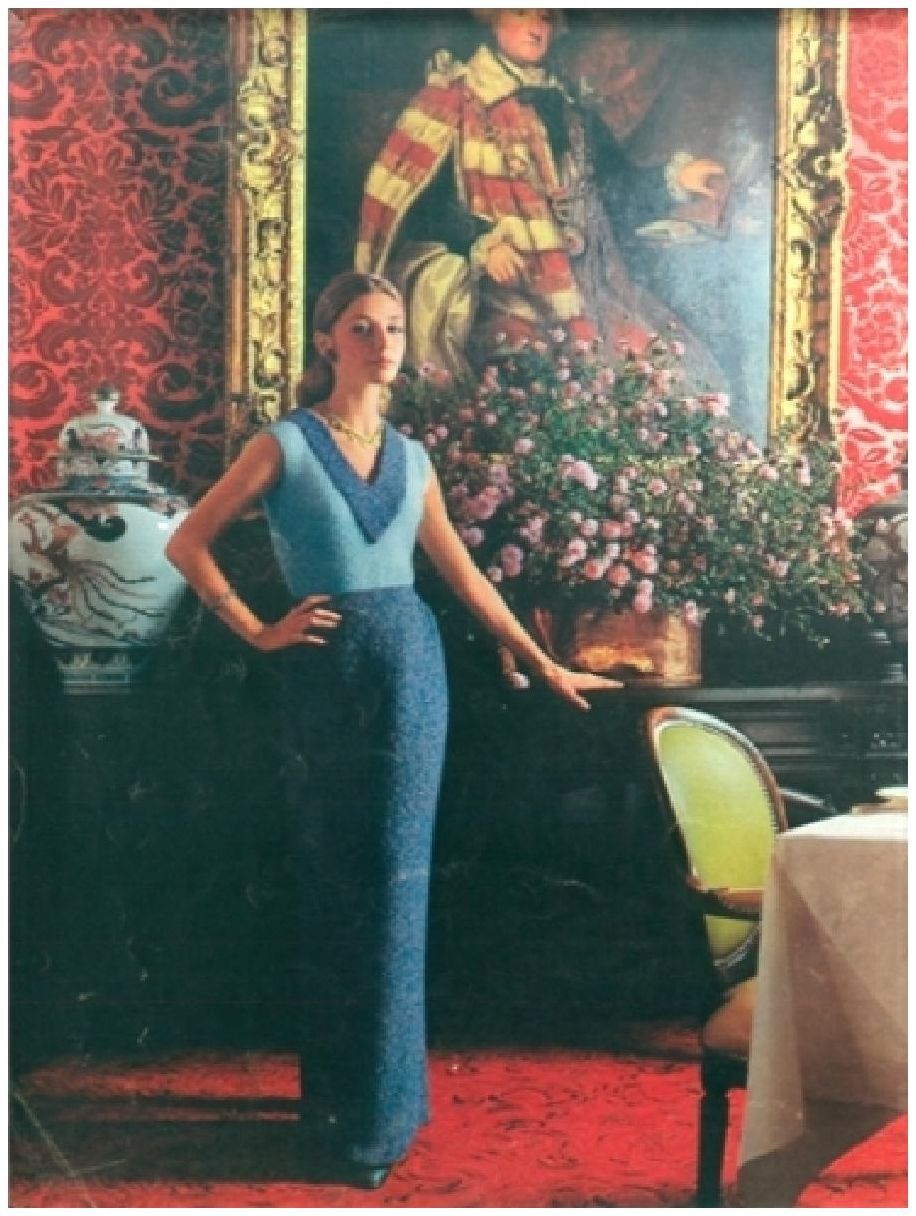 PATTERN #0218 JEANETTE GOWN VINTAGE KNITTING