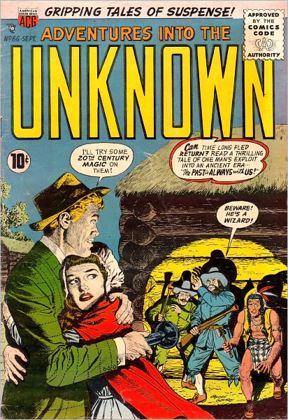 Adventures into the Unknown Number 66 Horror Comic Book