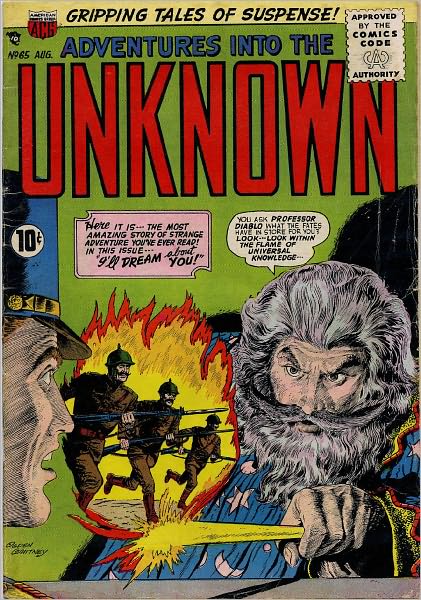 Adventures into the Unknown Number 65 Horror Comic Book