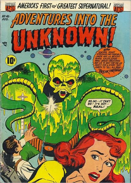 Adventures into the Unknown Number 46 Horror Comic Book