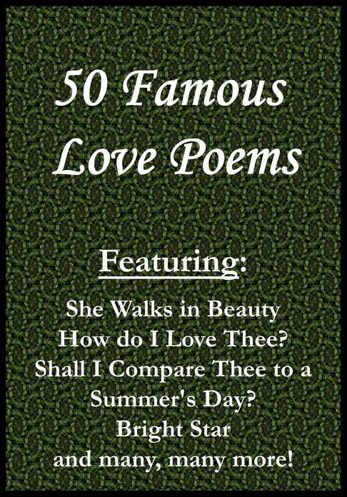 50 Famous Love Poems