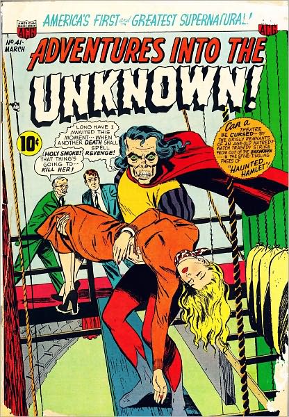 Adventures into the Unknown Number 41 Horror Comic Book