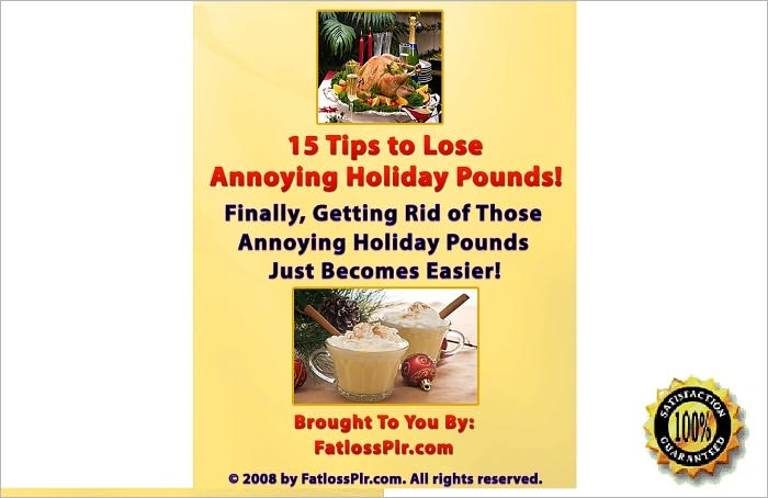 15 Tips to Lose Annoying Holiday Pounds! AAA+++!
