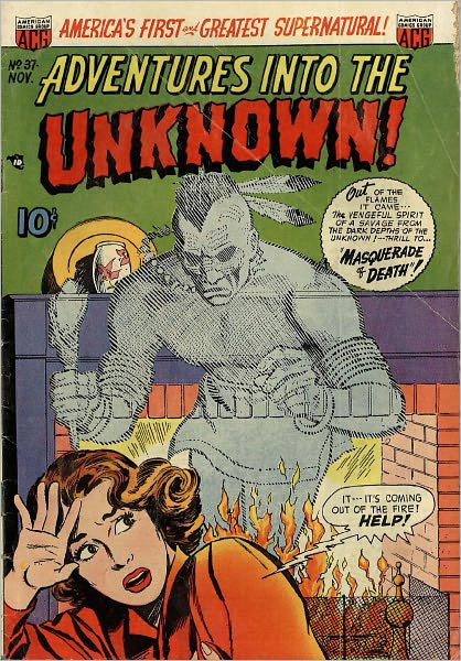 Adventures into the Unknown Number 37 Horror Comic Book