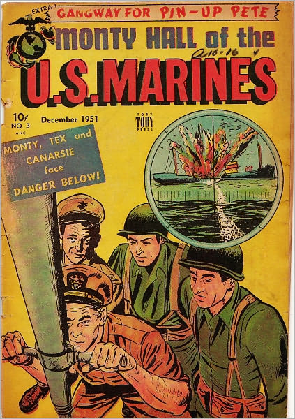 Monty Hall Of The U S Marines Number 3 War Comic Book