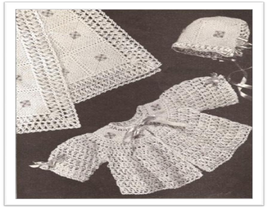 PATTERN #2060 BABY SET VINTAGE CROCHET