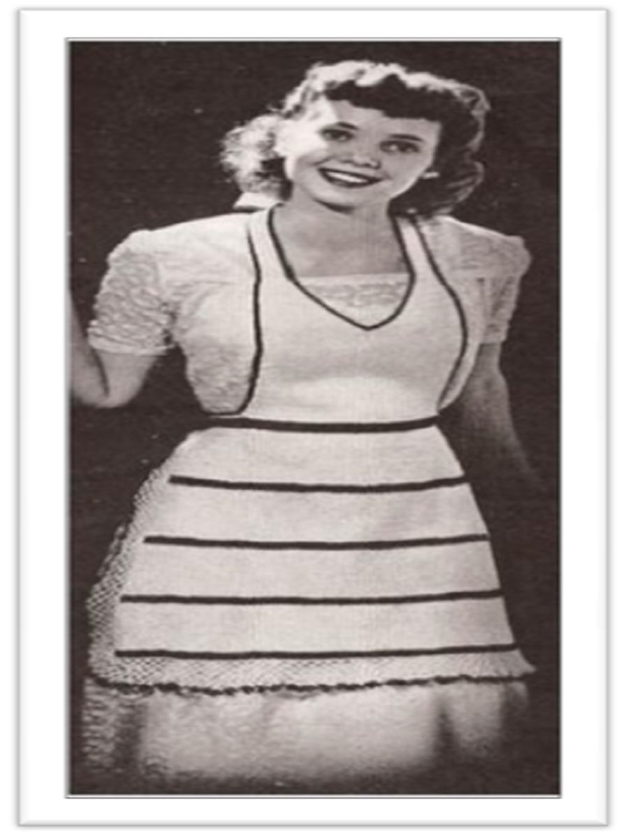 PATTERN #2064 BIB APRON VINTAGE CROCHET