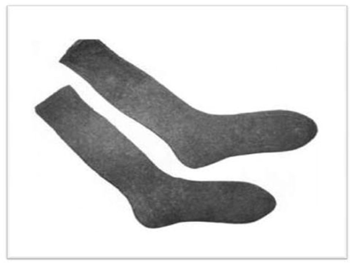 PATTERN #2071 MEN'S HEAVY SOCKS VINTAGE KNITTING