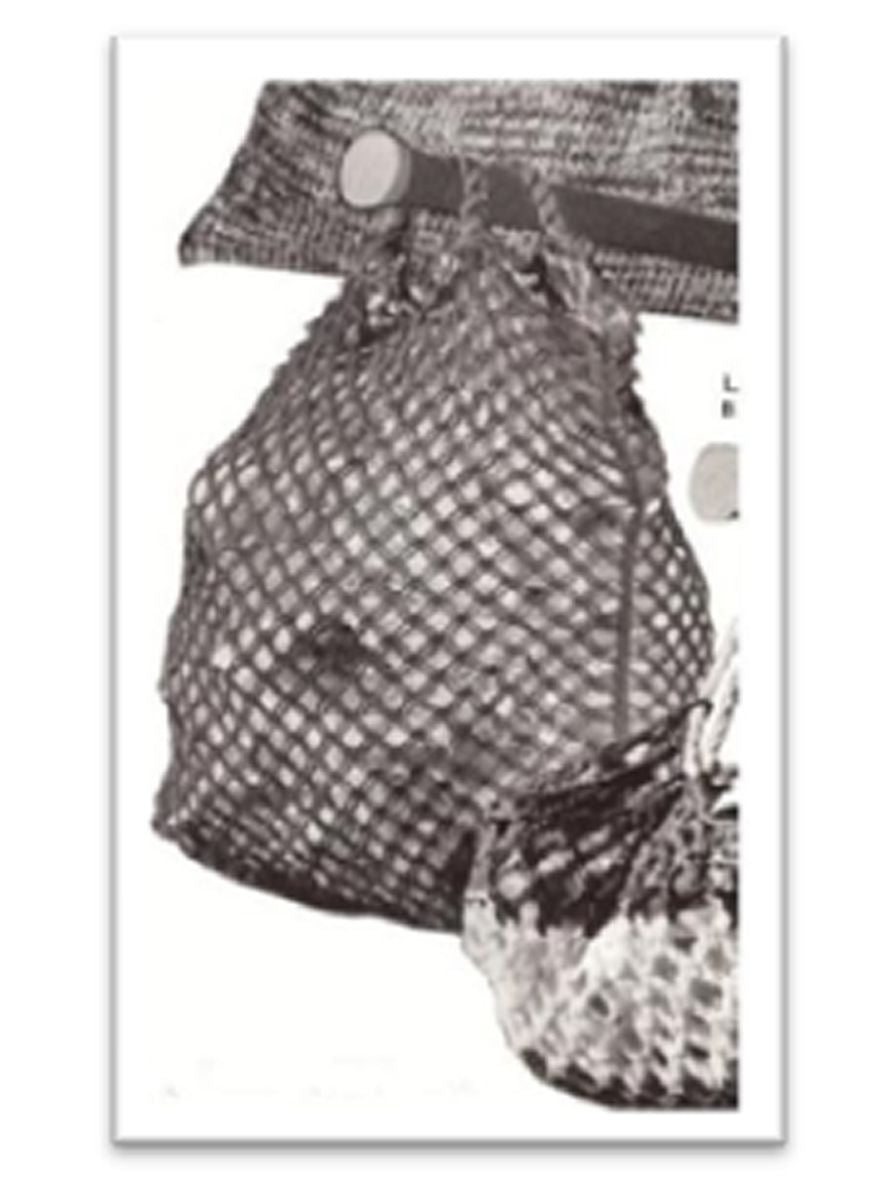 PATTERN #2072 LONG SHOPPING BAG VINTAGE CROCHET