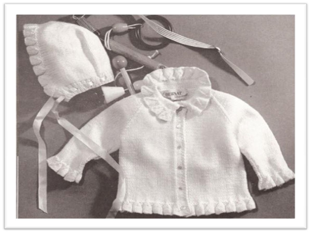 PATTERN #2075 SWEET BABY VINTAGE KNITTING