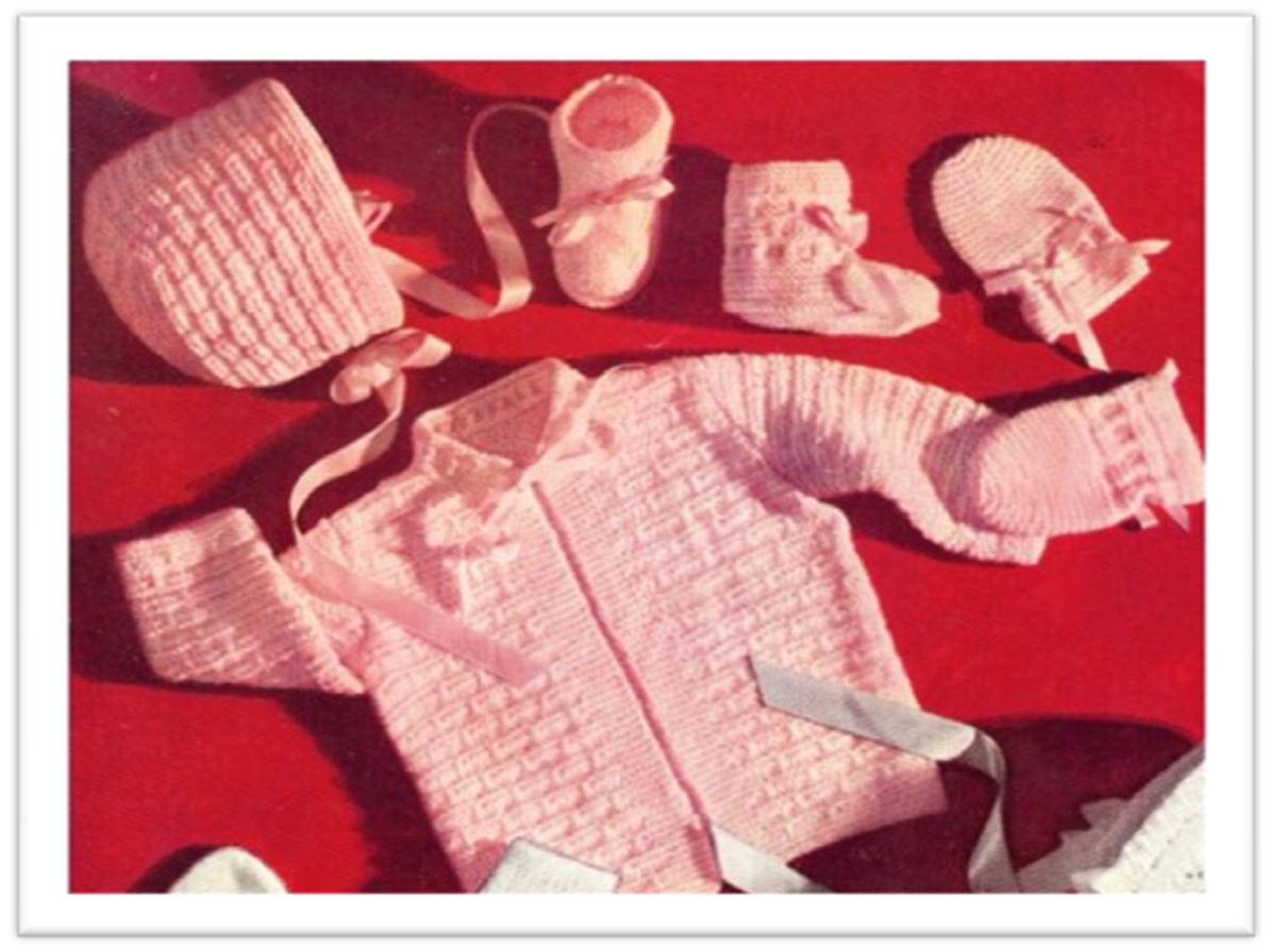 PATTERN #2078 KNITTED SET VINTAGE KNITTING