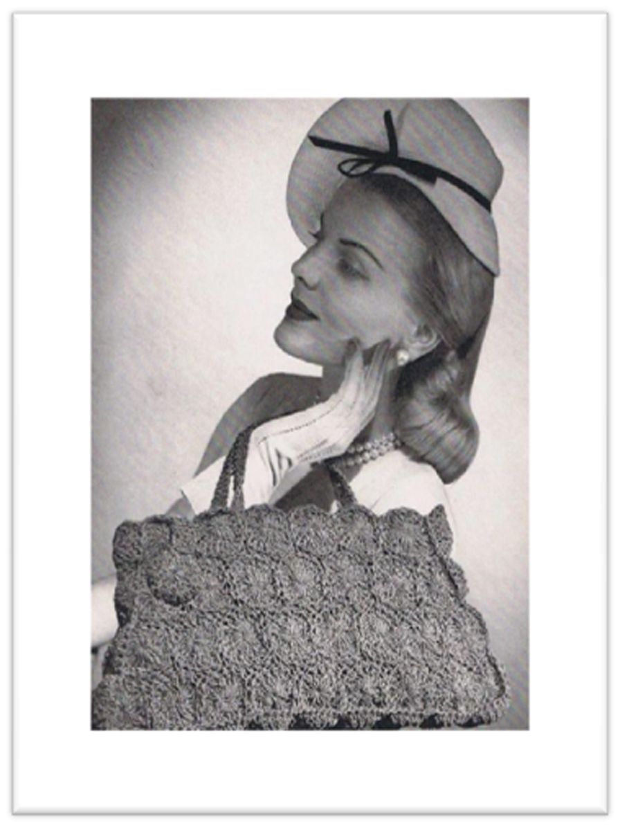 PATTERN #2080 CORDET BAG VINTAGE CROCHET