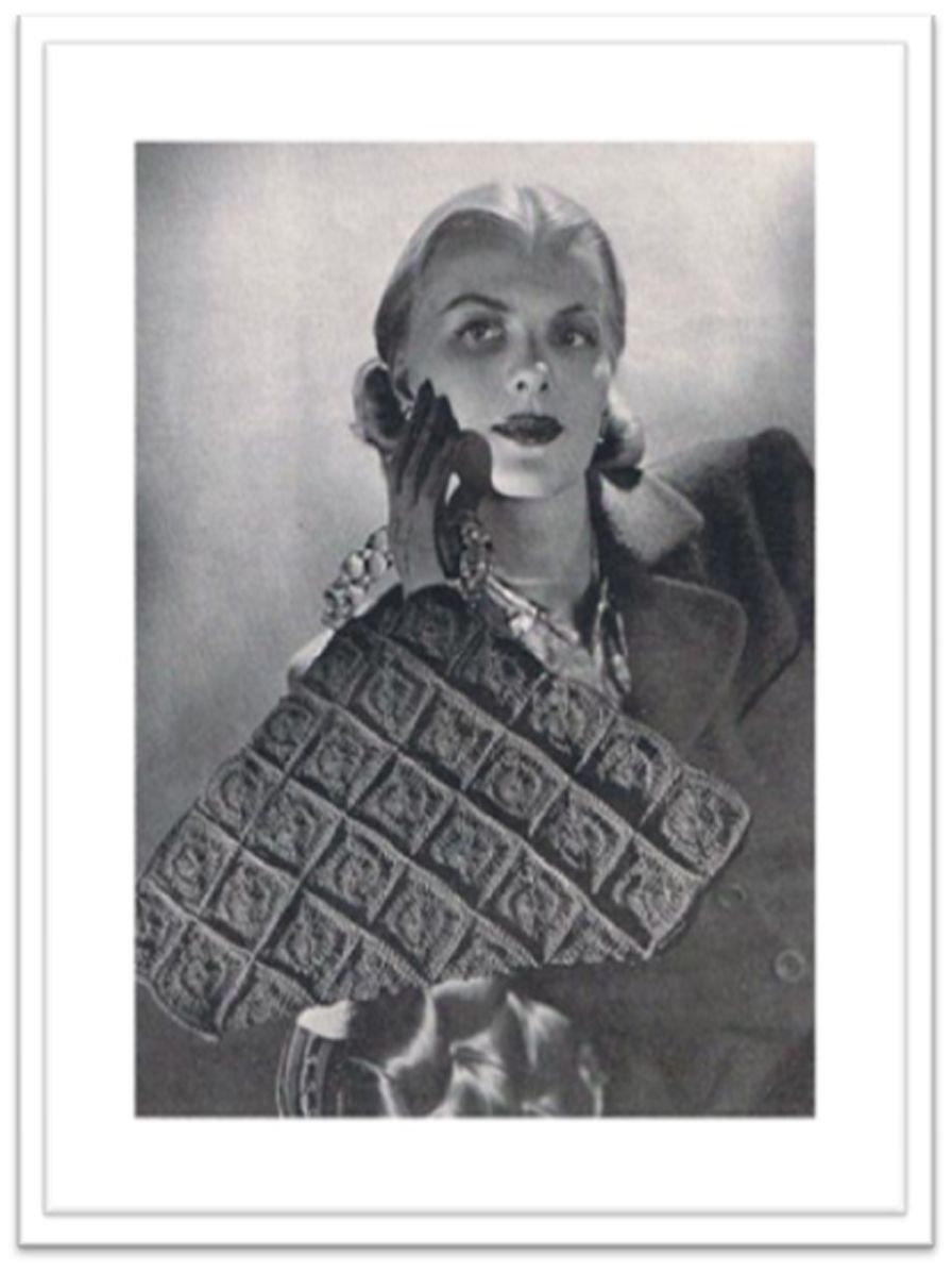 PATTERN #2083 SOUTACHE BAG VINTAGE CROCHET