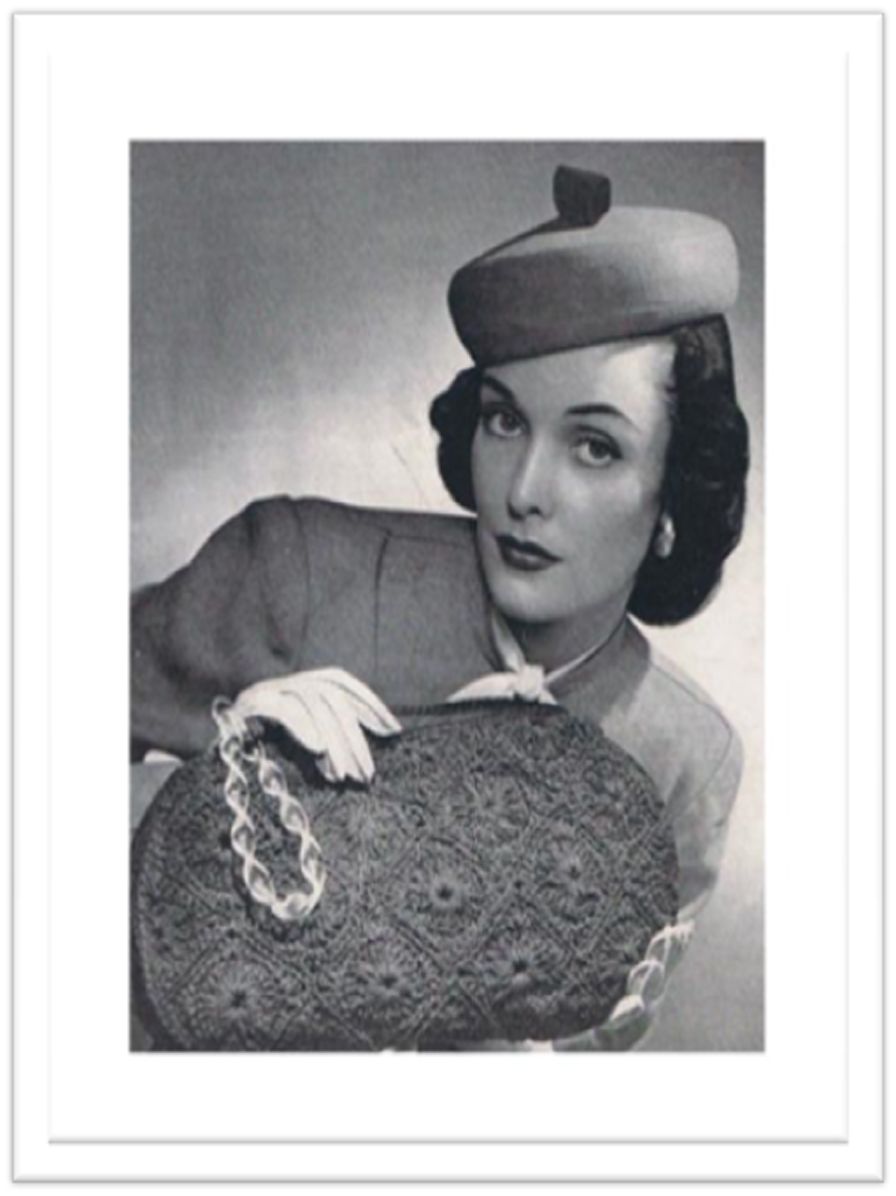 PATTERN #2086 CORDET BAG VINTAGE CROCHET