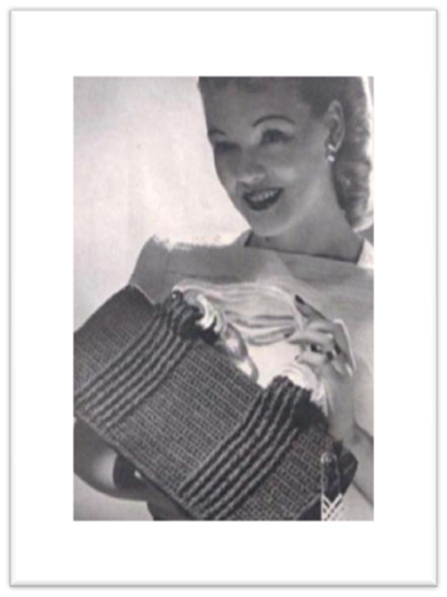 PATTERN #2095 CORDET BAG VINTAGE CROCHET
