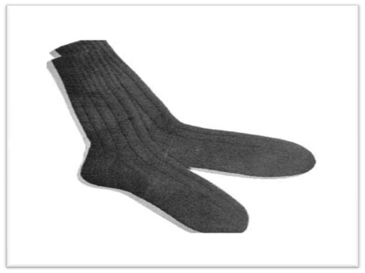 PATTERN #2097 MEN'S CLASSIC SOCK VINTAGE KNITTING
