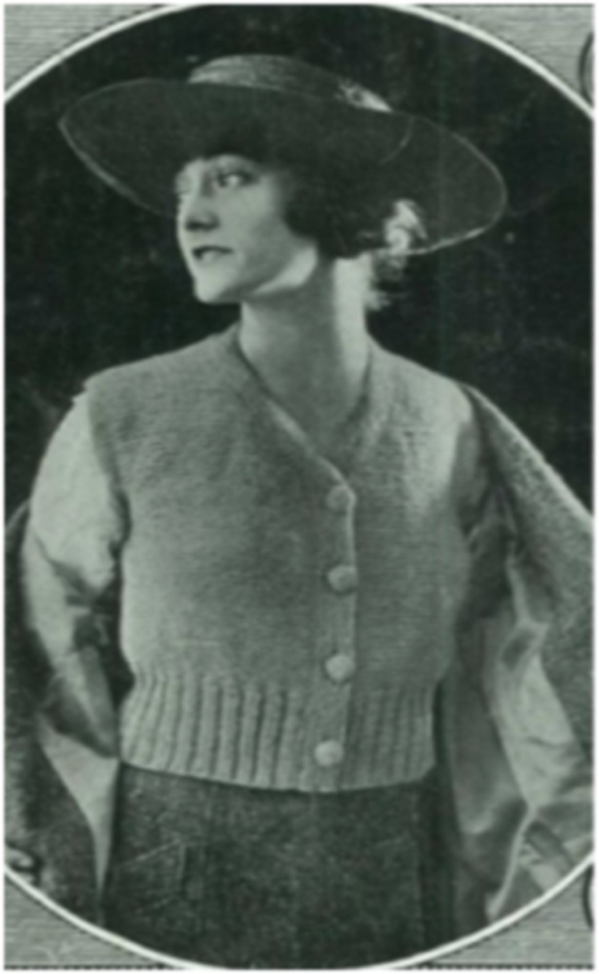 PATTERN #2240 LADIES KNITTED SPENCER VINTAGE KNITTING
