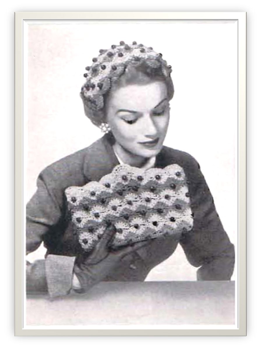 PATTERN #2247 ALLIE BAG AND HAT VINTAGE CROCHET