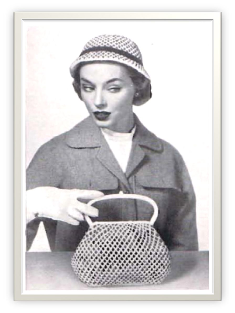 PATTERN #2248 CINDY HAT AND BAG VINTAGE CROCHET