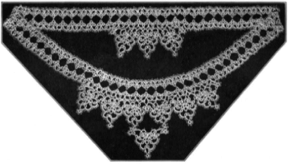 PATTERN #2274 SQUARE NECK YOKE IN TATTING VINTAGE TATTING