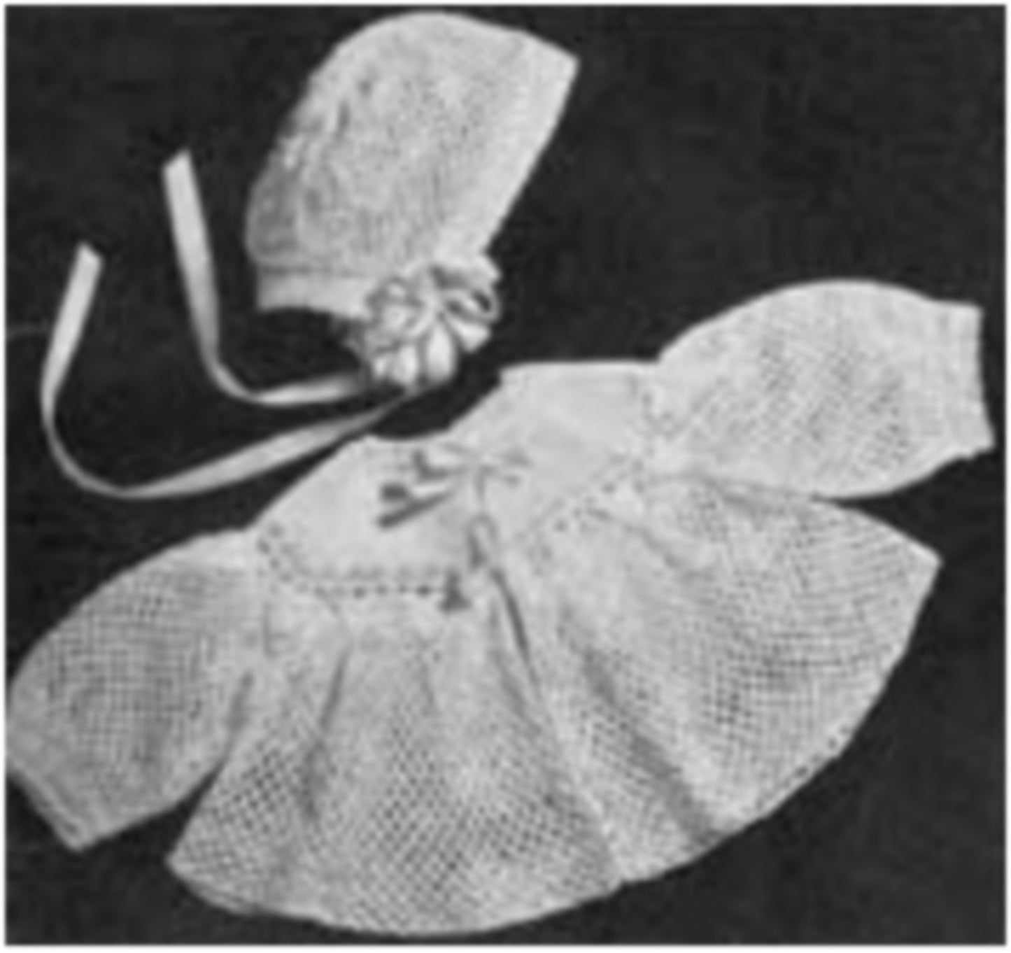 PATTERN #2283 CROCHETED SET VINTAGE CROCHET