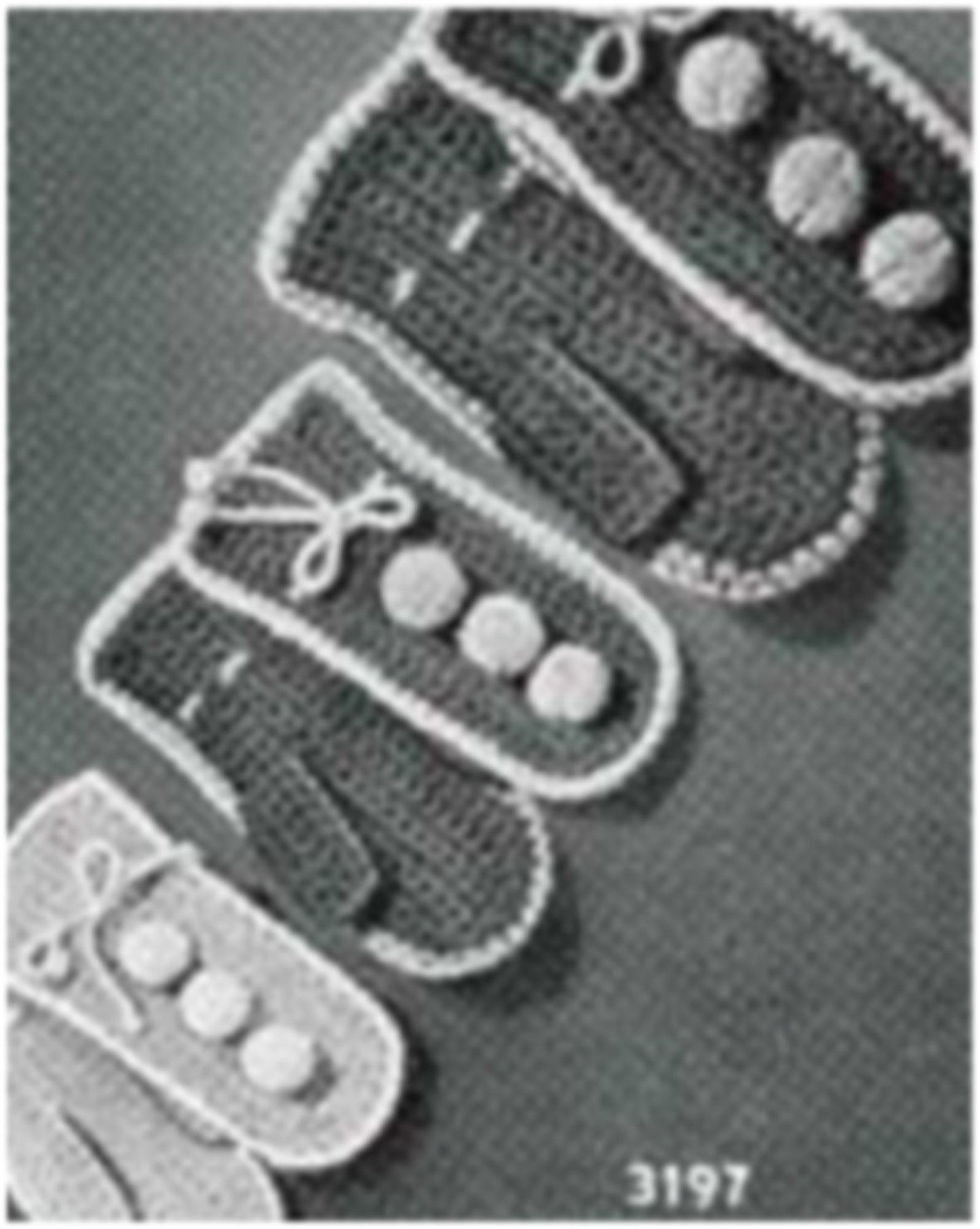 PATTERN #2284 EASY CROCHET MITTENS VINTAGE CROCHET