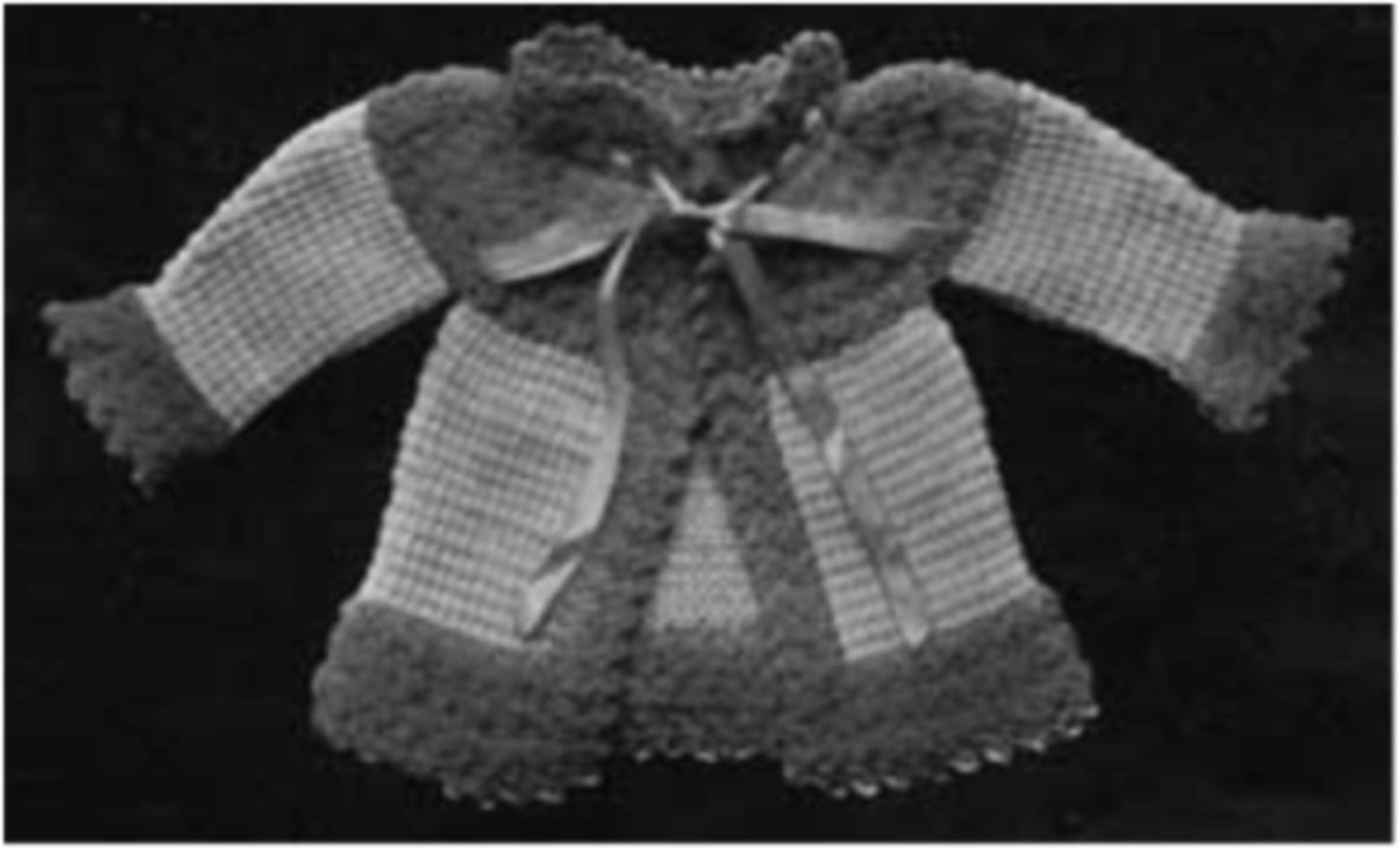 PATTERN #2287 BABY SACQUE VINTAGE CROCHET