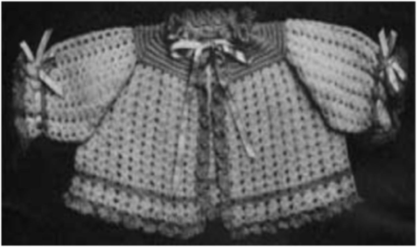 PATTERN #2288 BABY SAQUE VINTAGE CROCHET