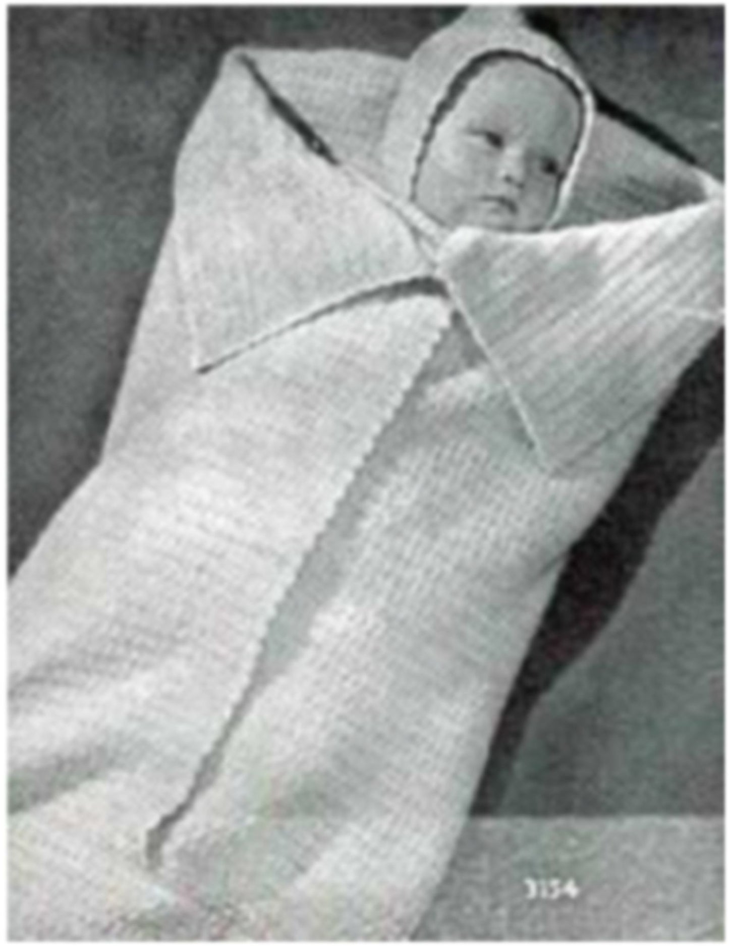 PATTERN #2290 BABY BUNTING VINTAGE CROCHET